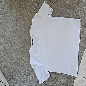 White Zara crop top